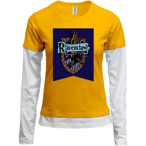 Женский лонгслив Комби с гербом Ravenclaw (Harry Potter)