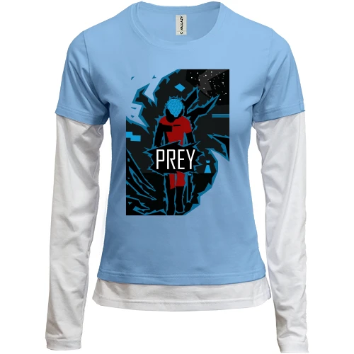 Женский лонгслив Комби с постером Prey