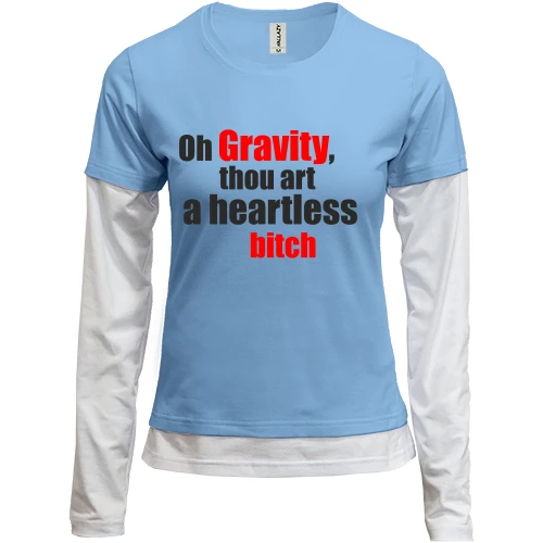 Женский лонгслив Комби Gravity Шелдона