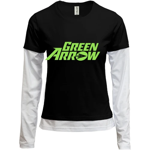 Женский лонгслив Комби Green Arrow