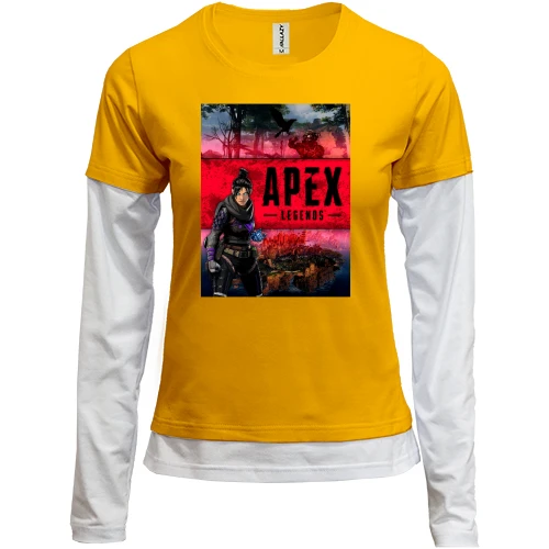 Женский лонгслив Комби с обложкой игры APEX - Legends