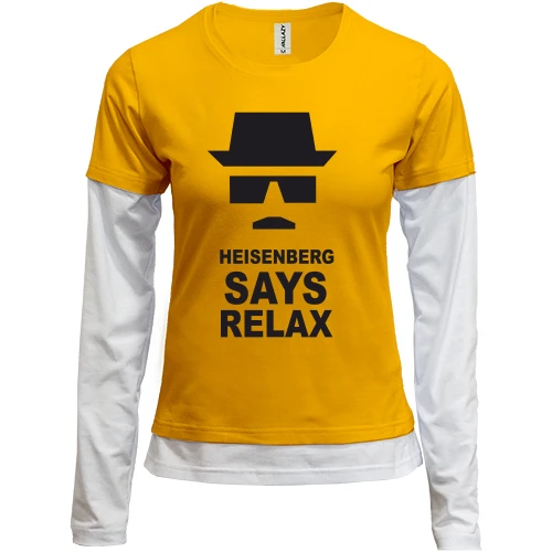 Женский лонгслив Комби Heisenrerg say relax