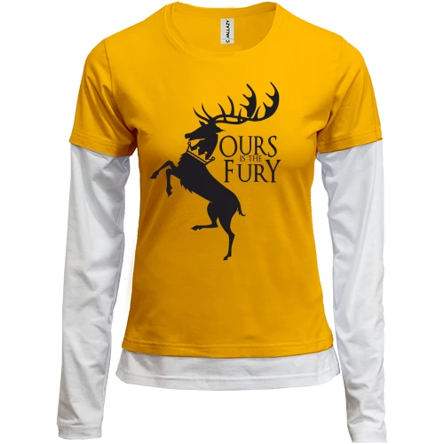 Женский лонгслив Комби Ours Is the Fury (с гербом Баратеонов) (2)