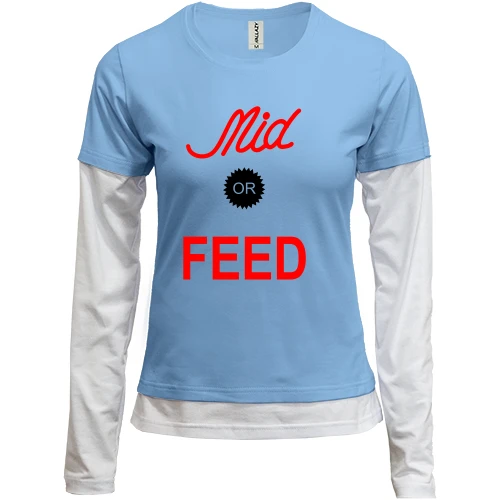 Женский лонгслив Комби Mid or feed (2)