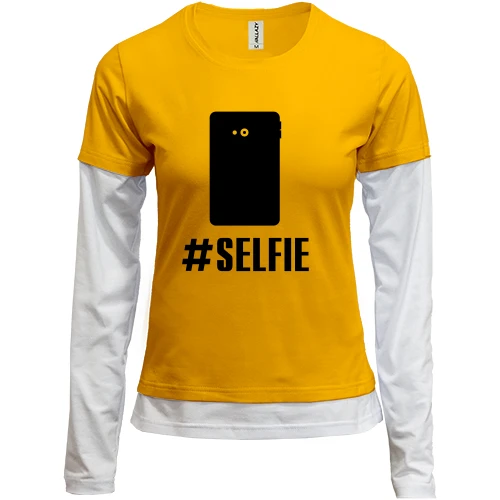 Женский лонгслив Комби SELFIE (Селфи)