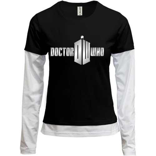 Женский лонгслив Комби Доктор Кто