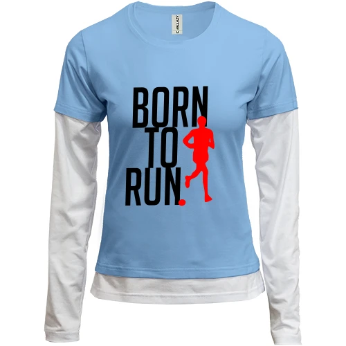 Женский лонгслив Комби Born to run