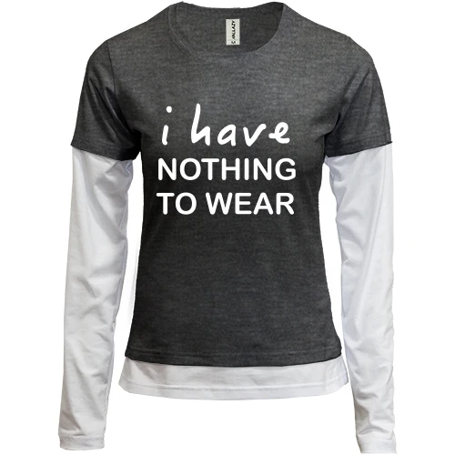 Женский лонгслив Комби Nothing to wear