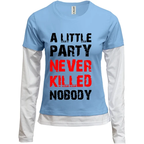 Женский лонгслив Комби A little party