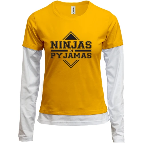 Женский лонгслив Комби Ninjas In Pyjamas (2)