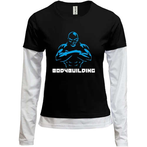Женский лонгслив Комби Bodybuilding