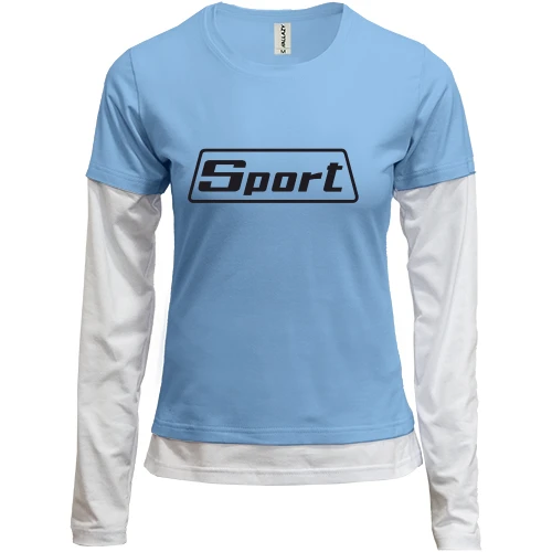 Женский лонгслив Комби Sport
