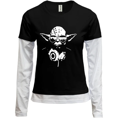 Женский лонгслив Комби Yoda (2)