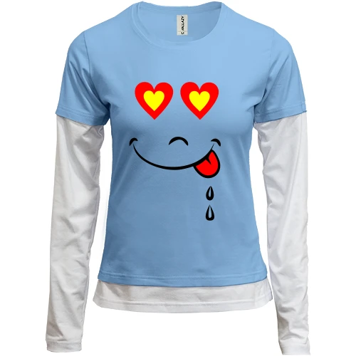 Женский лонгслив Комби yumi_love