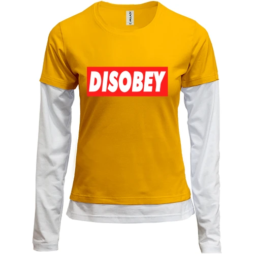 Женский лонгслив Комби Disobey