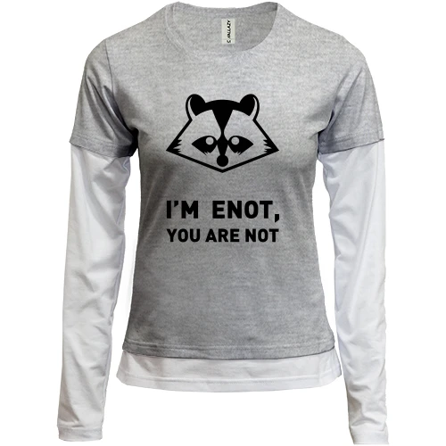 Женский лонгслив Комби I'm Enot