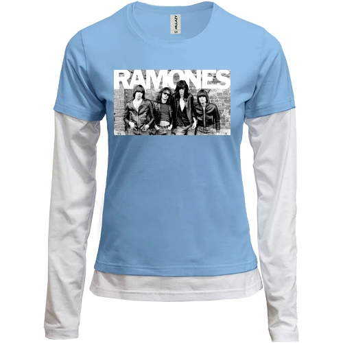Женский лонгслив Комби Ramones Band (2)