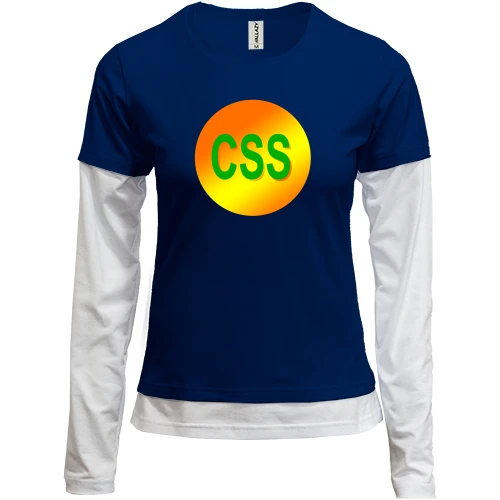 Жіночий лонгслів Комбі для програміста CSS