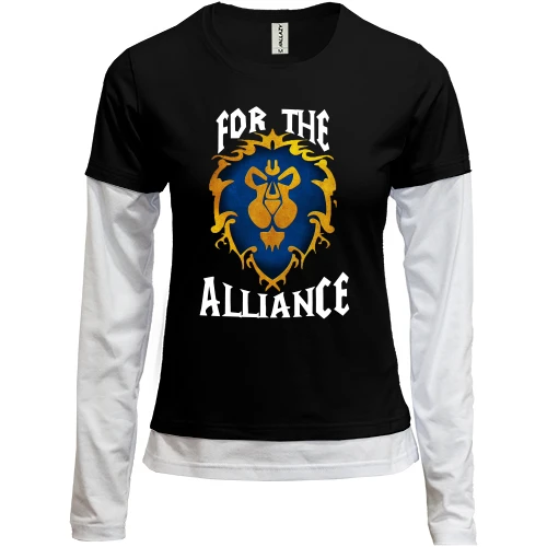Женский лонгслив Комби For the alliance