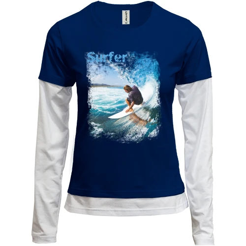 Женский лонгслив Комби Surfer
