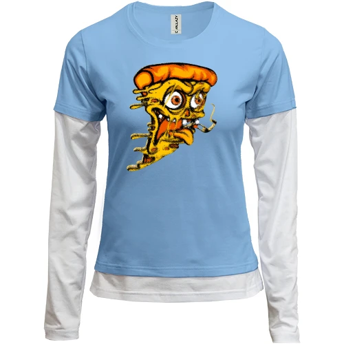 Женский лонгслив Комби Crazy Pizza