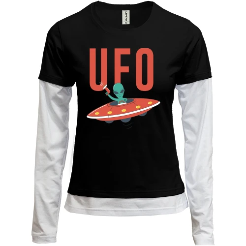 Женский лонгслив Комби UFO НЛО
