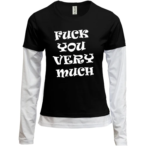Женский лонгслив Комби F*ck You Very Much