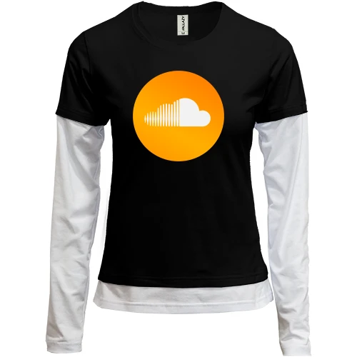 Женский лонгслив Комби SoundCloud