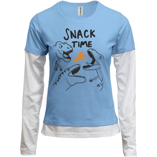 Женский лонгслив Комби Snack time