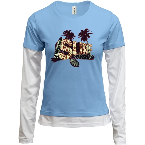 Женский лонгслив Комби Califarnia Surf