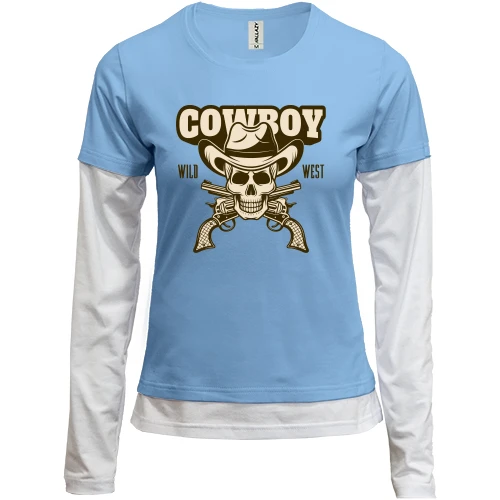 Женский лонгслив Комби Cowboy Wild West