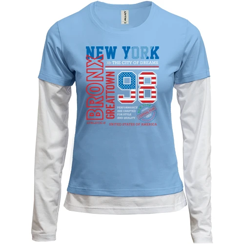 Женский лонгслив Комби New York 98