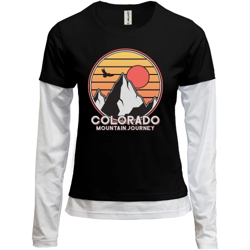 Женский лонгслив Комби Colorado Mountain Journey