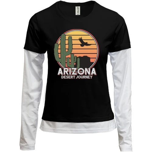 Женский лонгслив Комби Arizona Desert Journey