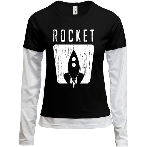 Женский лонгслив Комби Rocket