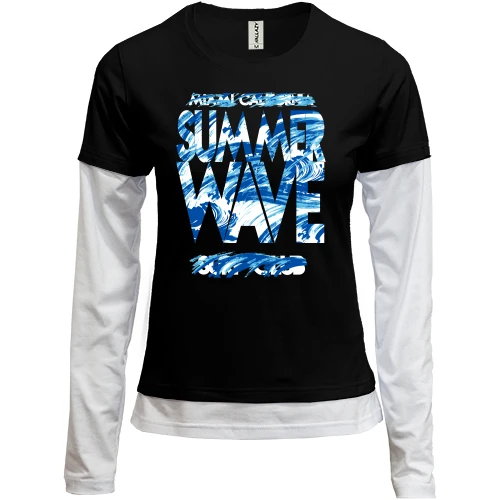 Женский лонгслив Комби Summer Wave