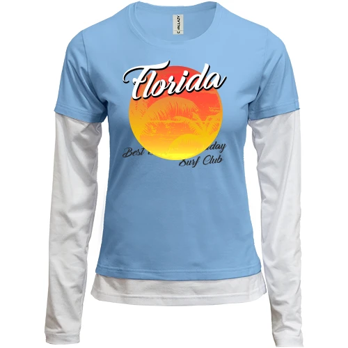 Женский лонгслив Комби Florida Surf Club
