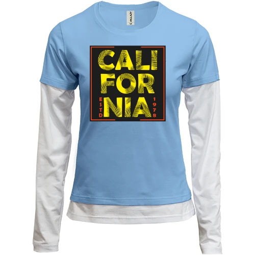 Женский лонгслив Комби California Estd 1978