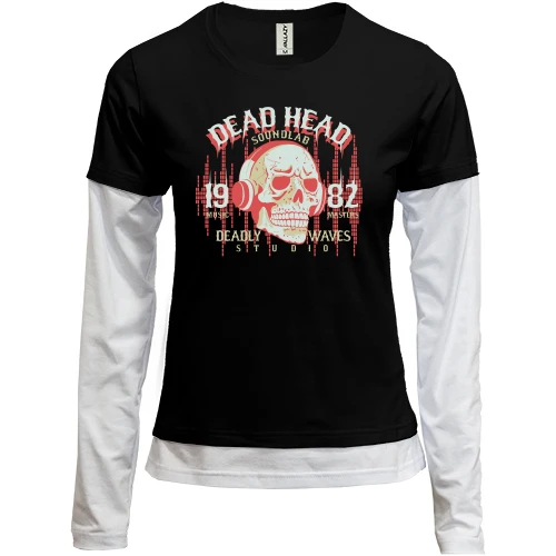 Женский лонгслив Комби Dead Head Soundlab