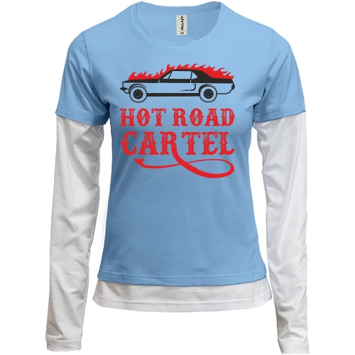 Женский лонгслив Комби Hot road cartel