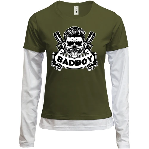 Женский лонгслив Комби Bad Boy Skull