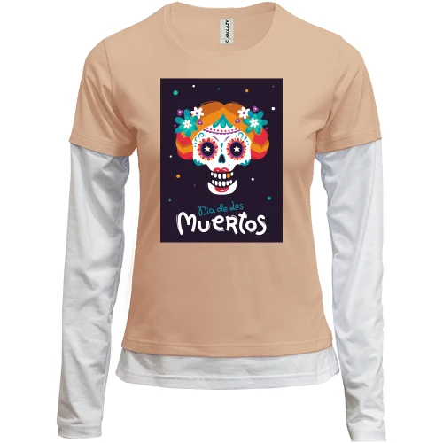 Женский лонгслив Комби Muertos