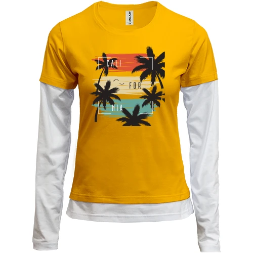 Женский лонгслив Комби Cali For Nia California