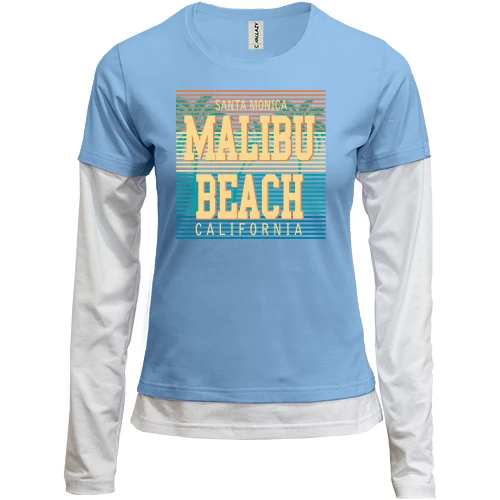 Женский лонгслив Комби Malibu Beach