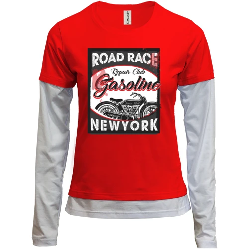 Женский лонгслив Комби Road Race New York