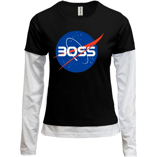 Женский лонгслив Комби Nasa Boss