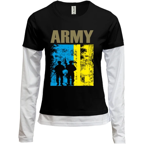 Женский лонгслив Комби UA ARMY