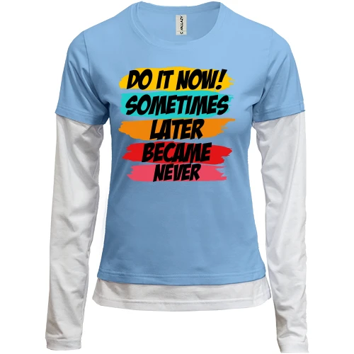 Женский лонгслив Комби Do it now