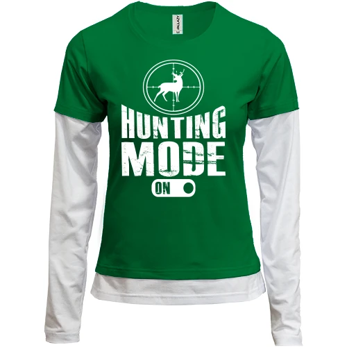 Женский лонгслив Комби Hunting mode on