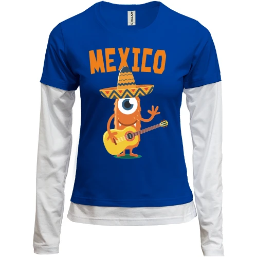 Женский лонгслив Комби Mexico